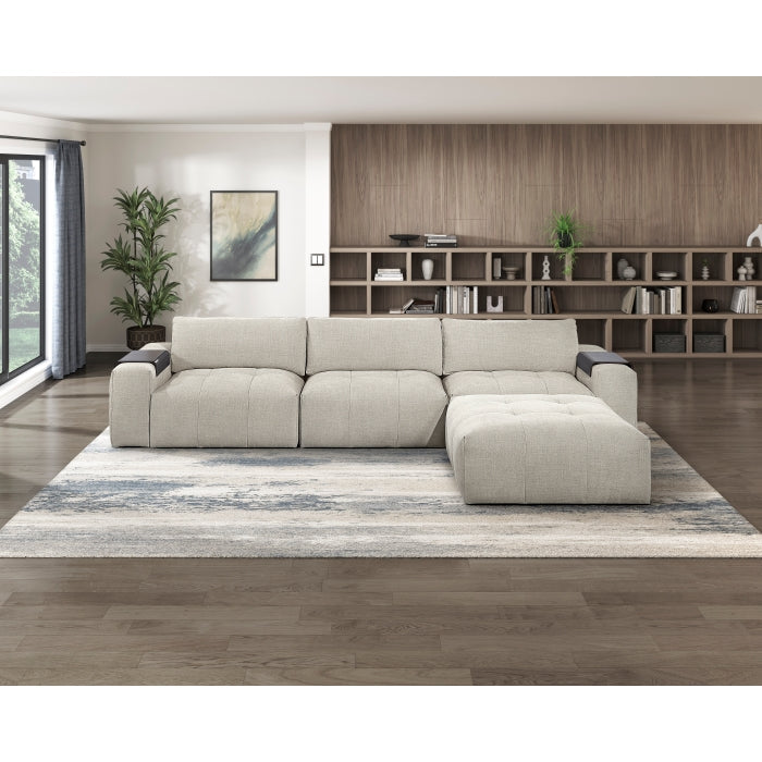 9155TP*41L1ROT (4)4-Piece Modular Sectional with Ottoman - 9155TP*41L1ROT