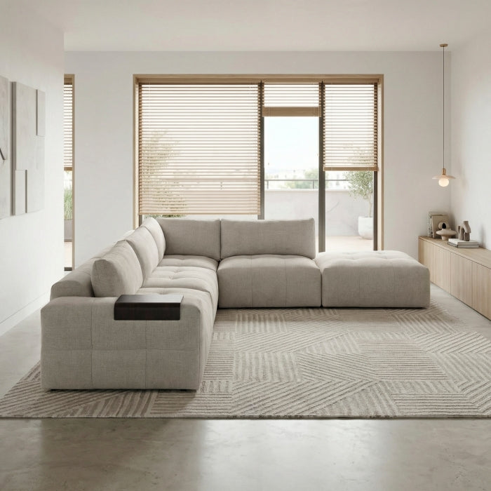 9155TP*51LOT (5)5-Piece Modular Sectional with Ottoman - 9155TP*51LOT