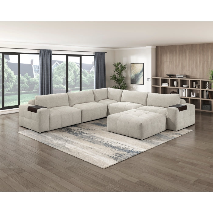 9155TP*61L1ROT (6)6-Piece Modular Sectional with Ottoman - 9155TP*61L1ROT