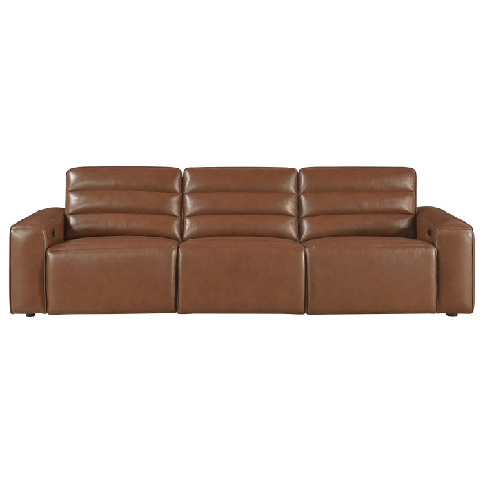 9170BRW-3PW* (3)Power Double Reclining Sofa - 9170BRW-3PW*