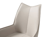9188 Table With 1218 Swivel Grey Taupe Chairs Set - Lara FurnitureDining Room Set