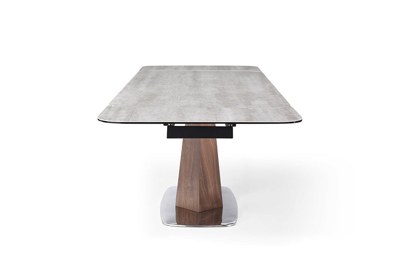 9188 Table with 1218 swivel grey taupe chairs SET - p12723