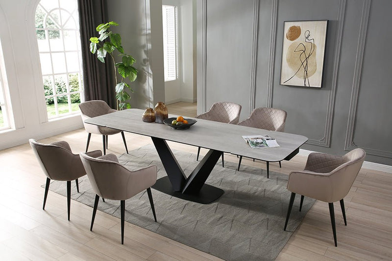 9189 Table With 1117 Chairs Set - Lara FurnitureDining Room Set