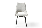 9189 Table With 1239 Swivel Beige Chairs Set - Lara FurnitureDining Room Set