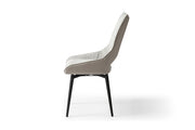 9189 Table with 1239 swivel beige chairs SET - p12712