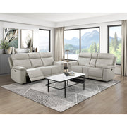 9199TPE-2PWH Power Double Reclining Love Seat with Power Headrest and Center Console - 9199TPE-2PWH