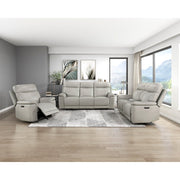 9199TPE-2PWH Power Double Reclining Love Seat with Power Headrest and Center Console - 9199TPE-2PWH