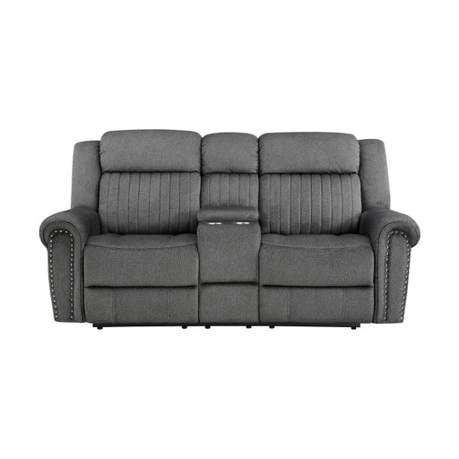 9204CC-2PW Power Double Reclining Love Seat with Center Console - 9204CC-2PW
