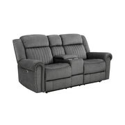 9204CC-2PW Power Double Reclining Love Seat with Center Console - 9204CC-2PW