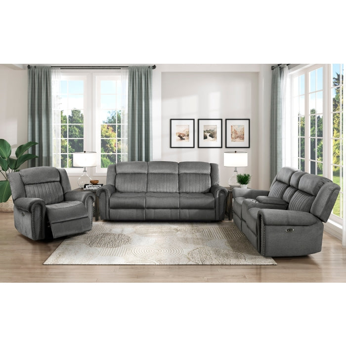 9204CC-2PW Power Double Reclining Love Seat with Center Console - 9204CC-2PW