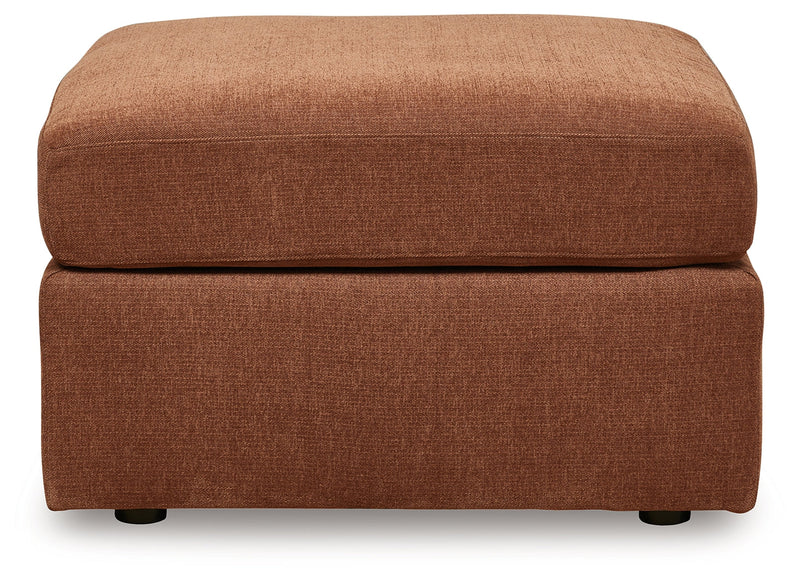 Modmax 6-Piece LAF Chaise Sectional with Ottoman and Storage Console in Spice from Ashley - Lara Furniture