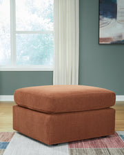 Modmax 6-Piece RAF Chaise Sectional with Ottoman and Storage Console in Spice from Ashley - Lara Furniture