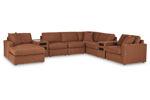 Modmax Spice 8-Piece Sectional with Audio System and Chaise -   - Lara Furniture