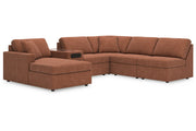 Modmax Spice 6-Piece Sectional with Chaise -   - Lara Furniture