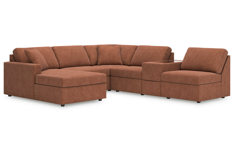 Modmax Spice 6-Piece Sectional with Chaise -   - Lara Furniture