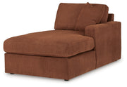 Modmax Spice 6-Piece RAF Chaise Sectional with Ottoman and Console with Audio System from Ashley - Lara Furniture