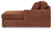 Modmax 6-Piece RAF Chaise Sectional with Ottoman and Storage Console in Spice from Ashley - Lara Furniture