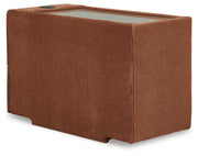 Modmax Spice 6-Piece LAF Sectional with Ottoman and Console with Audio System from Ashley - Lara Furniture