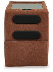 Modmax Spice 6-Piece LAF Sectional with Ottoman and Console with Audio System from Ashley - Lara Furniture