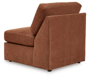 Modmax 6-Piece LAF Chaise Sectional with Ottoman and Storage Console in Spice from Ashley - Lara Furniture