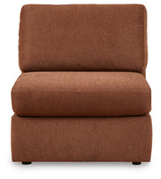Modmax 6-Piece RAF Chaise Sectional with Ottoman and Storage Console in Spice from Ashley - Lara Furniture