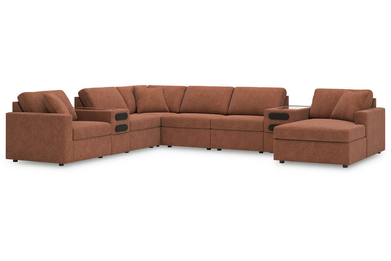 Modmax Spice 8-Piece Sectional with Audio System and Chaise -   - Lara Furniture