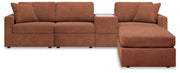 Modmax Spice 4-Piece Sectional with Ottoman from Ashley - Lara Furniture