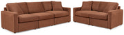 Modmax Sofa and Loveseat in Spice from Ashley - Lara Furniture