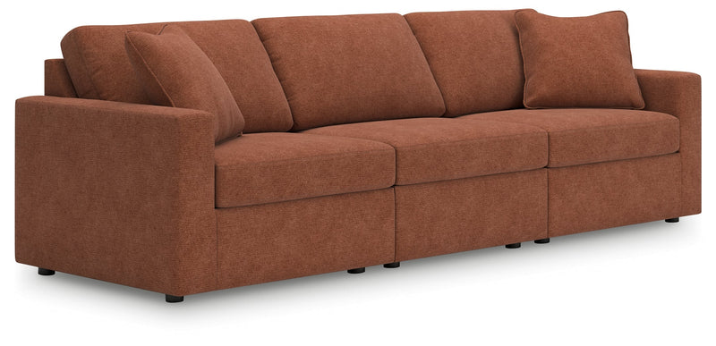 Modmax Sofa, Loveseat and Recliner in Spice from Ashley - Lara Furniture