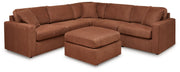 Modmax 5-Piece Sectional with Ottoman in Spice from Ashley - Lara Furniture
