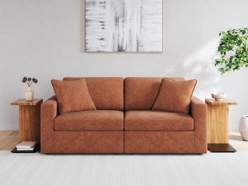 Modmax Sofa and Loveseat in Spice from Ashley - Lara Furniture