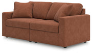 Modmax Sofa and Loveseat in Spice from Ashley - Lara Furniture