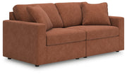 Modmax Sofa and Loveseat in Spice from Ashley - Lara Furniture