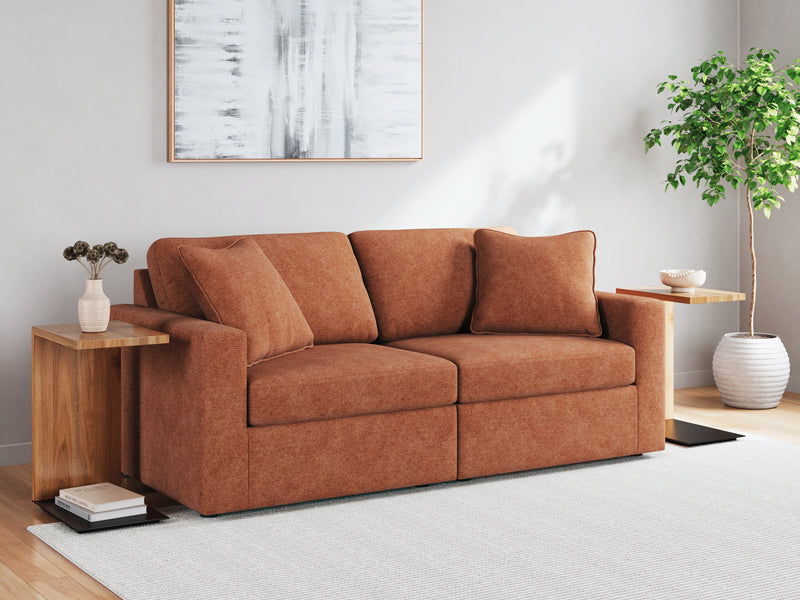 Modmax Sofa and Loveseat in Spice from Ashley - Lara Furniture