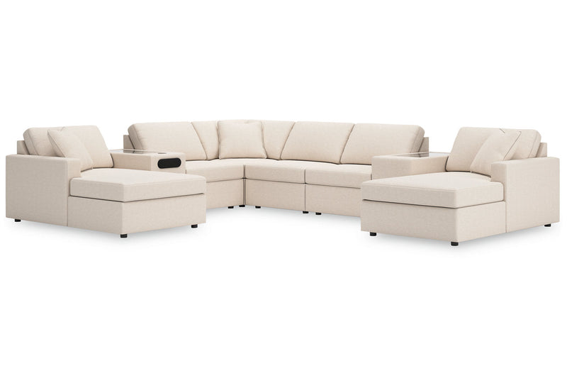 Modmax Oyster 8-Piece Sectional with Chaise -   - Lara Furniture