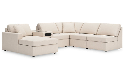 Modmax Oyster 6-Piece Sectional with Chaise -   - Lara Furniture