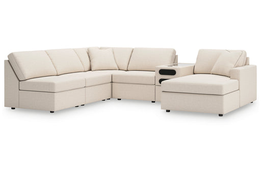 Modmax Oyster 6-Piece Sectional with Chaise -   - Lara Furniture