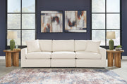 Modmax Sofa, Loveseat and Recliner in Oyster from Ashley - Lara Furniture