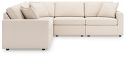 Modmax 5-Piece Sectional with Ottoman in Oyster from Ashley - Lara Furniture
