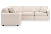 Modmax Oyster 5-Piece Sectional and Swivel Glider Recliner -   - Lara Furniture