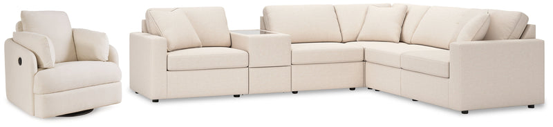 Modmax Oyster 6-Piece Sectional with Recliner from Ashley - Lara Furniture