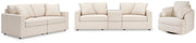 Modmax Oyster Sofa, Loveseat and Recliner from Ashley - Lara Furniture
