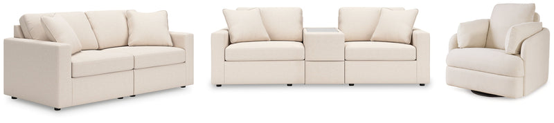 Modmax Oyster Sofa, Loveseat and Recliner from Ashley - Lara Furniture