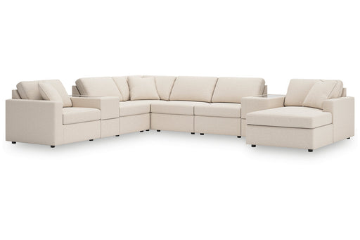 Modmax Oyster 8-Piece Sectional with Chaise -   - Lara Furniture