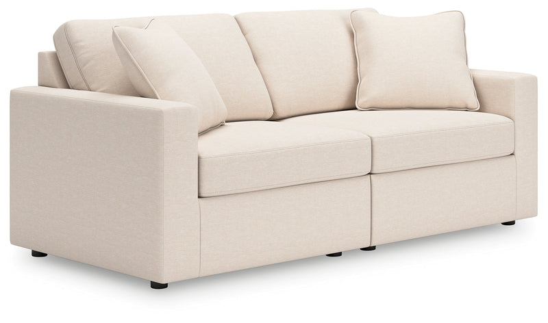 Modmax Sofa, Loveseat and Recliner in Oyster from Ashley - Lara Furniture