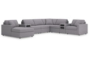 Modmax Granite 8-Piece Sectional with Audio System and Chaise -   - Lara Furniture