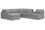 Modmax Granite 6-Piece Sectional with Chaise -   - Lara Furniture
