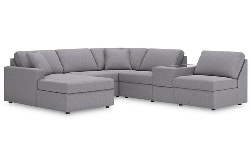 Modmax Granite 6-Piece Sectional with Chaise -   - Lara Furniture