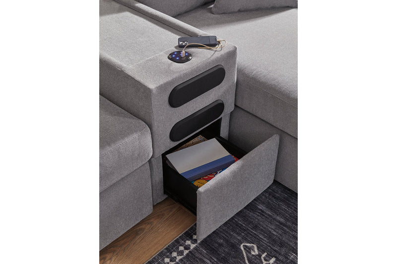 Modmax Granite 6-Piece Sectional with Chaise -   - Lara Furniture