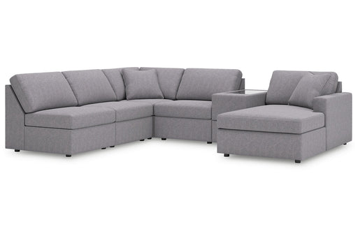 Modmax Granite 6-Piece Sectional with Chaise -   - Lara Furniture